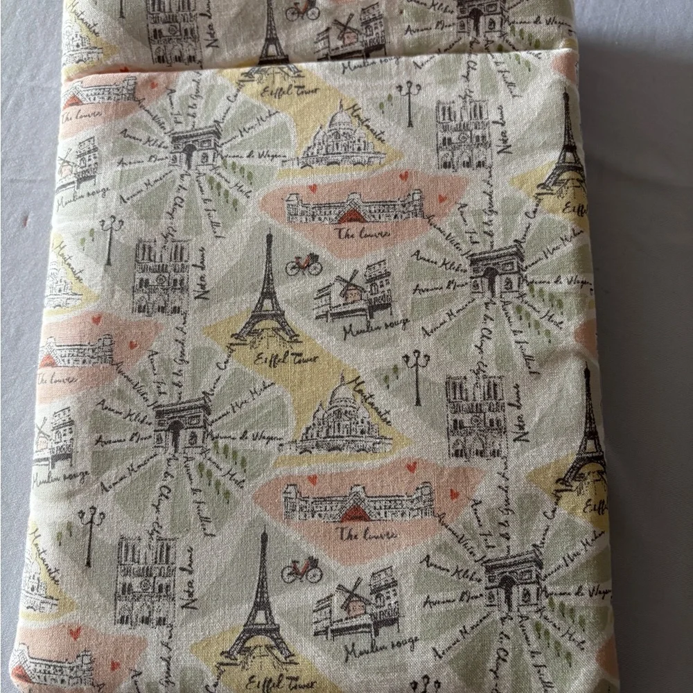 Stylish Tablet Sleeve Fabric with Parisian Print